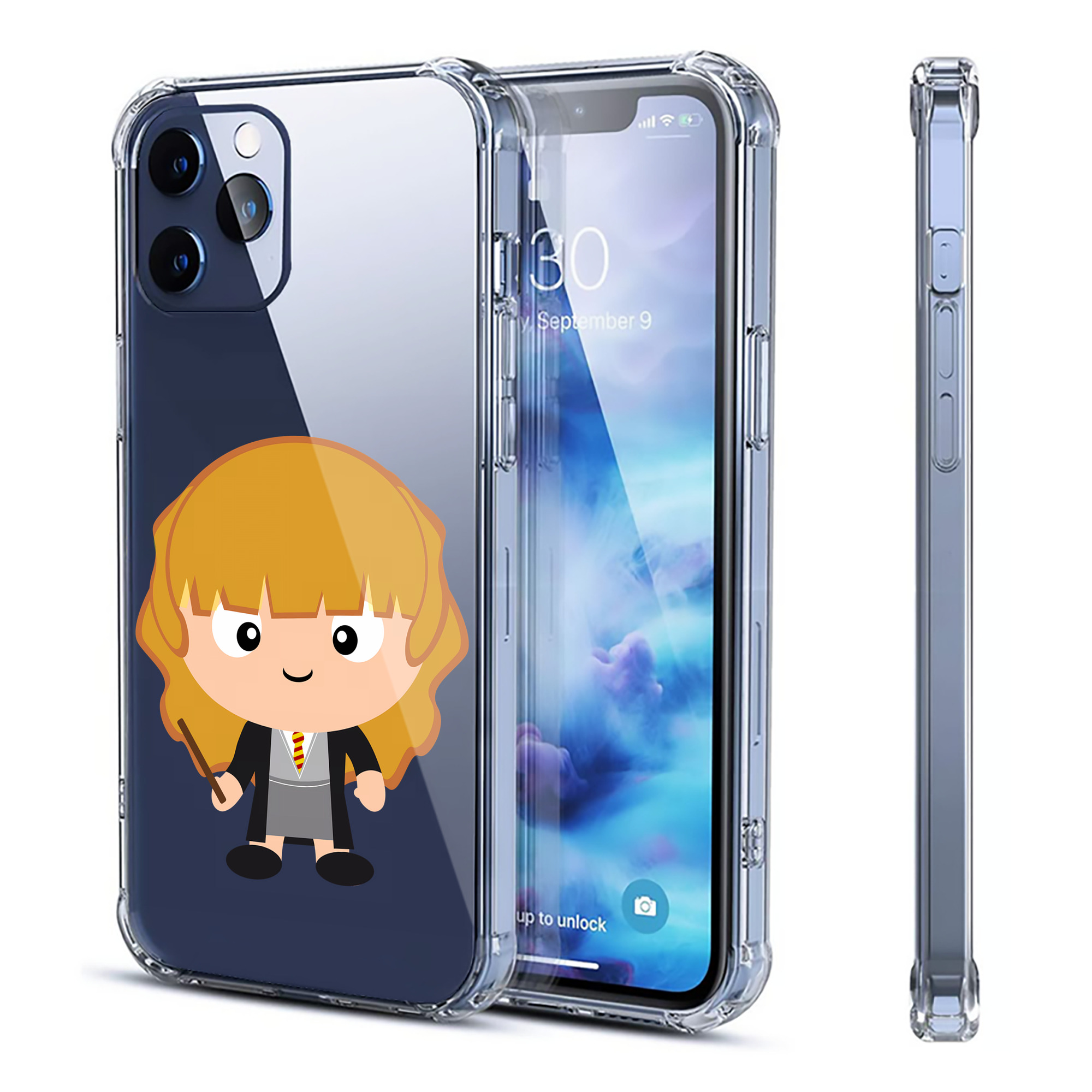 （画像用） Harry Potter ハリー・ポッターシリーズ 【iPhone 12シリーズ対応】透明スマホケース（クリアソフトケース）